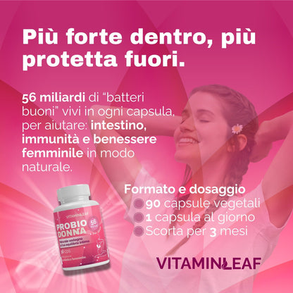 Probiodonna – Equilibrio Intestinale e Benessere Femminile Quotidiano - VitaminLeaf